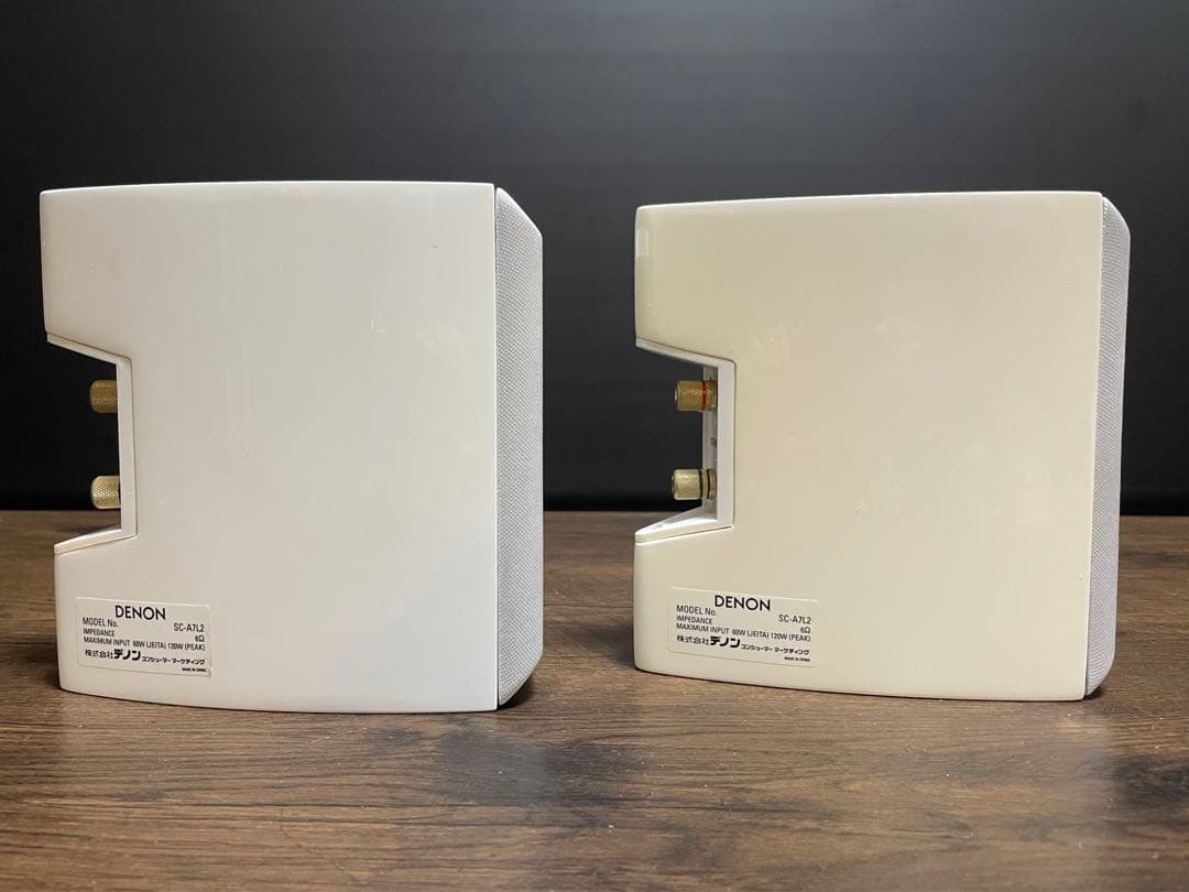 DENON スピーカー 2台セット ホワイト SC-A7L2