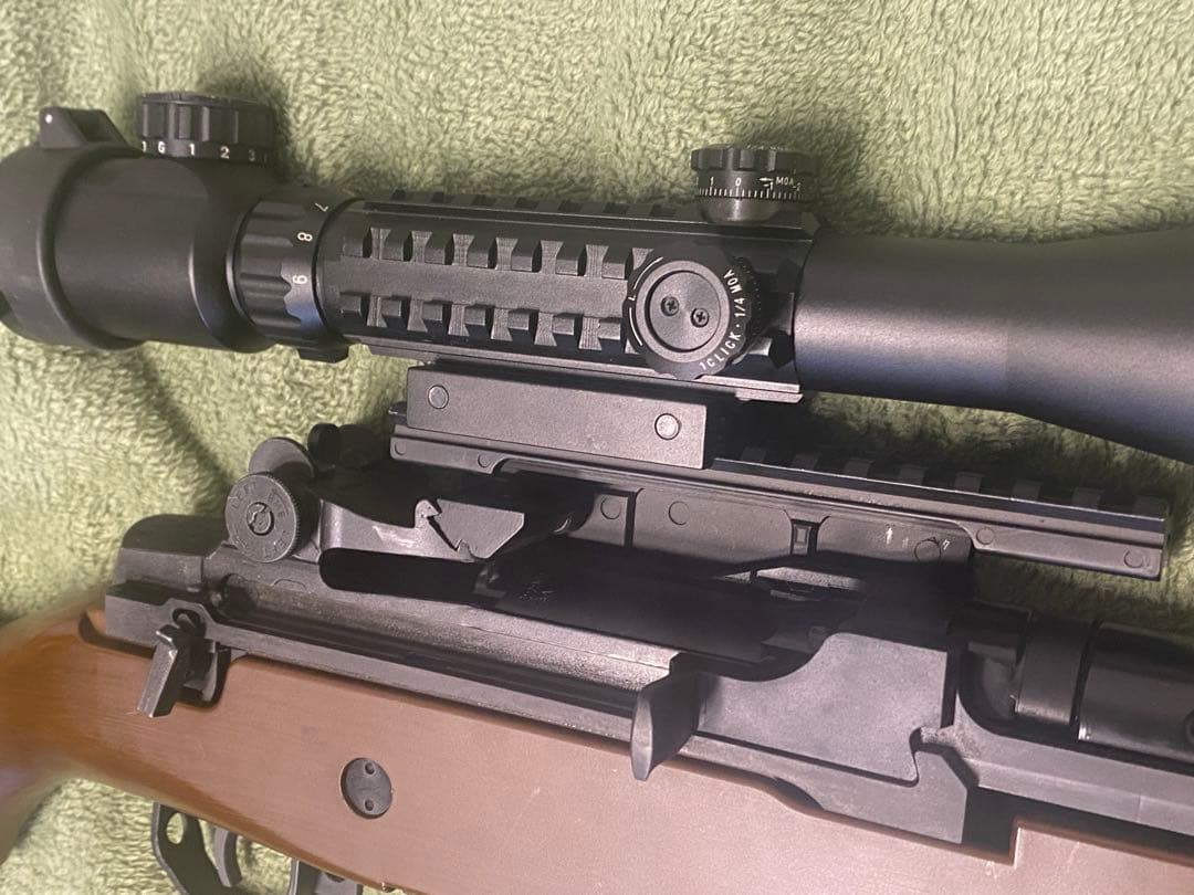 東京マルイ U.S. ライフル M14 ウッドタイプ　バイポッド・スコープ付き