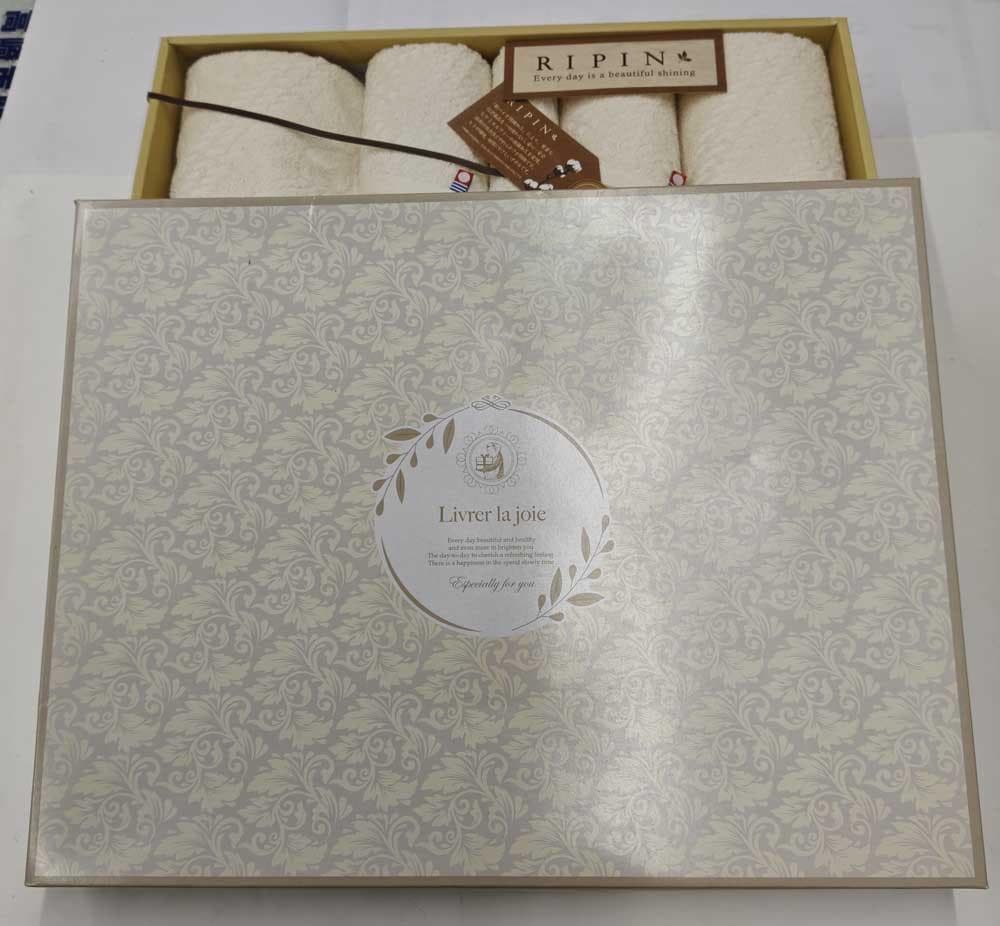 今治謹製 OMO-K100 RIPIN タオルセット 8点 ホワイト