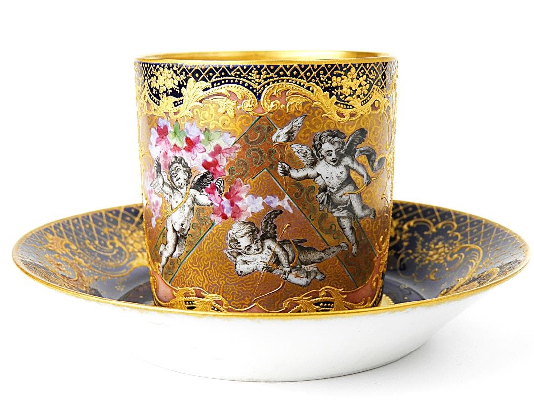 アビランド リモージュ 金彩天使絵 カップ ソーサー