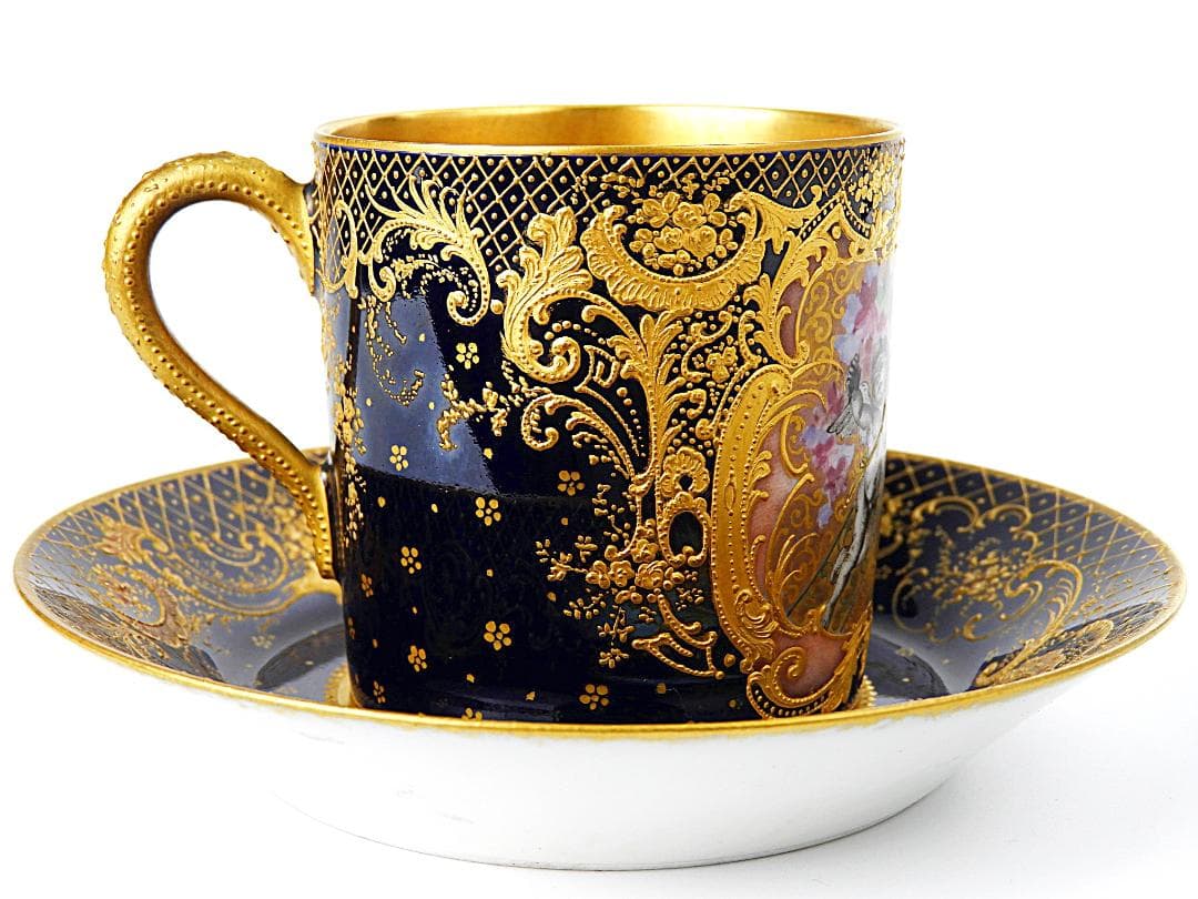 アビランド リモージュ 金彩天使絵 カップ ソーサー