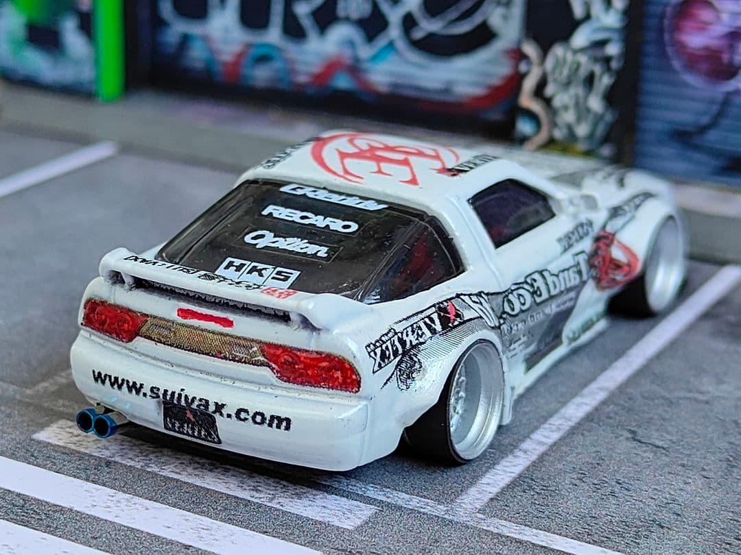 ホットウィールカスタム 日産 シルエイティ シルビア 顔面スワップ☆トミカ改造