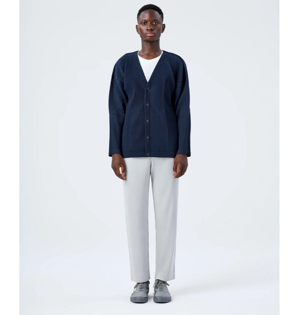 【新品】オムプリッセ BASICS カーディガン 黒 サイズ3