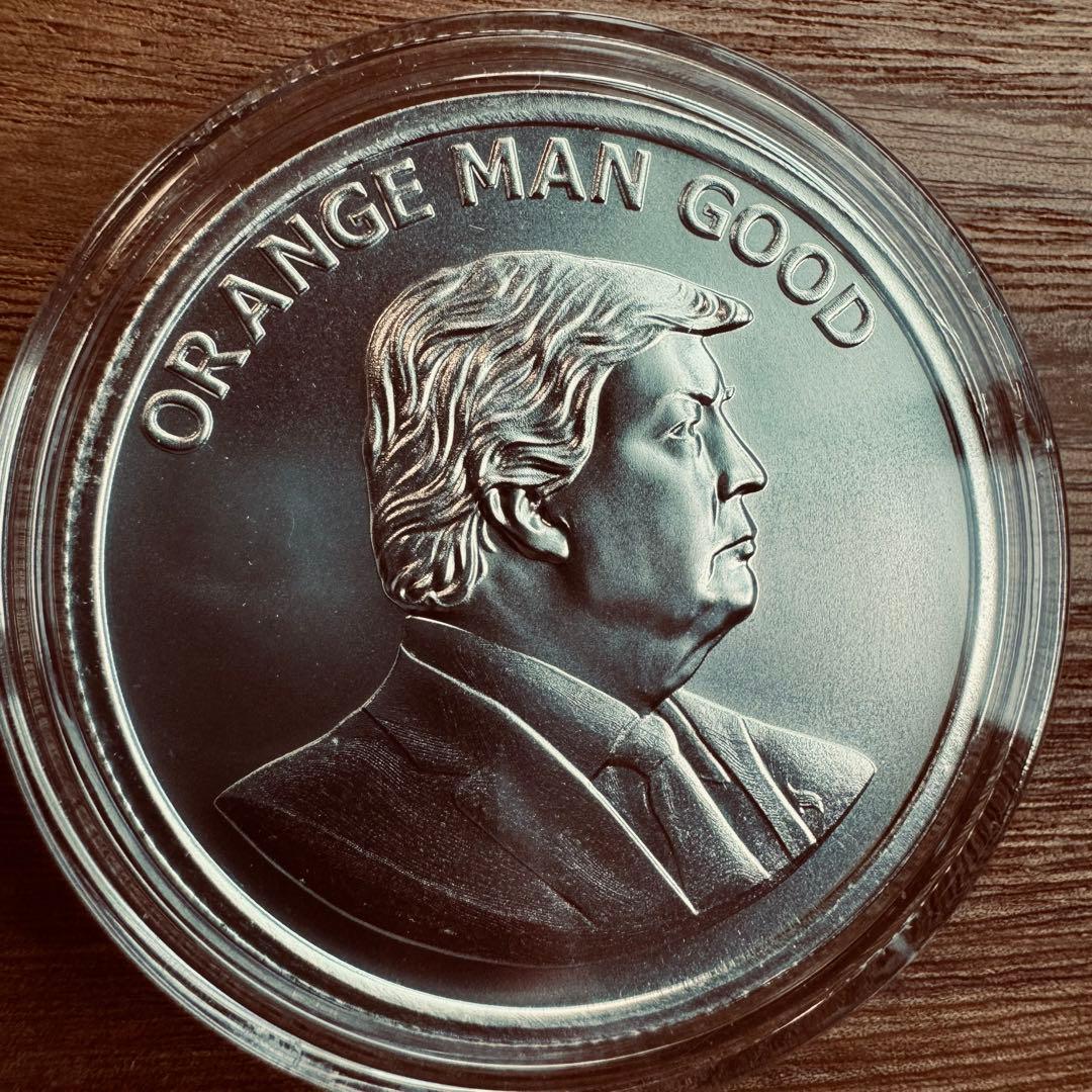 トランプ大統領　1オンス 銀貨　2枚セット　Trump2024/Orange