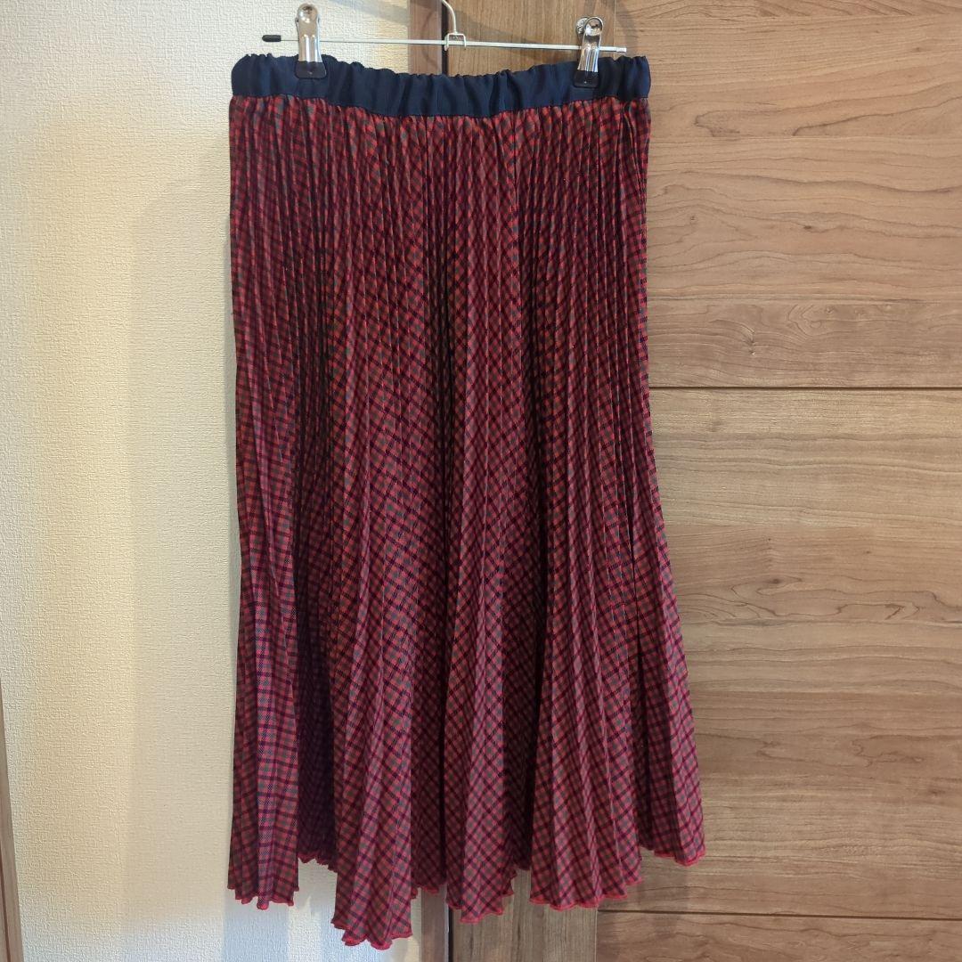 familiar チェック プリーツスカート 160