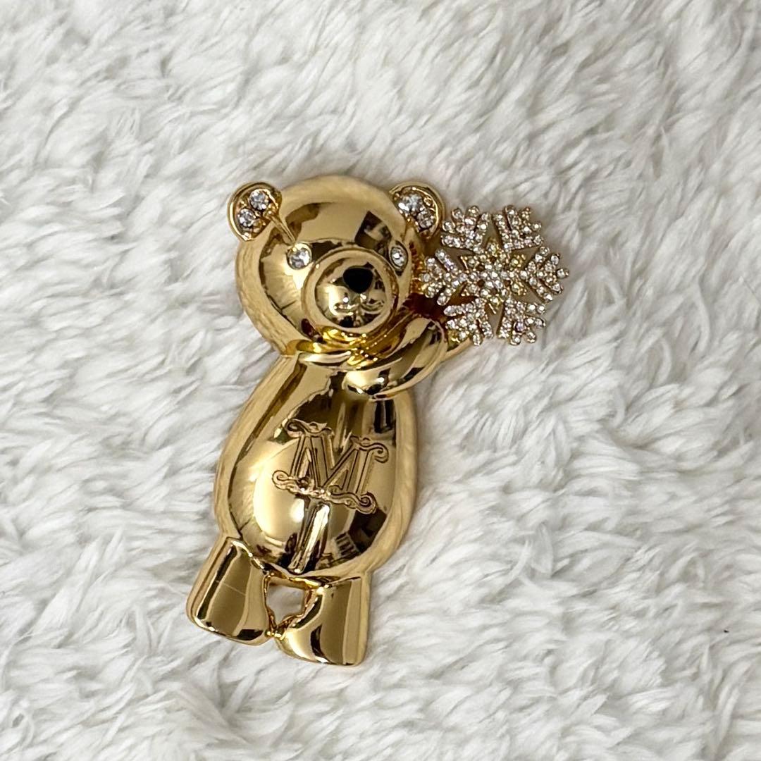 新品未使用【Max Mara】メタル テディ ブローチ