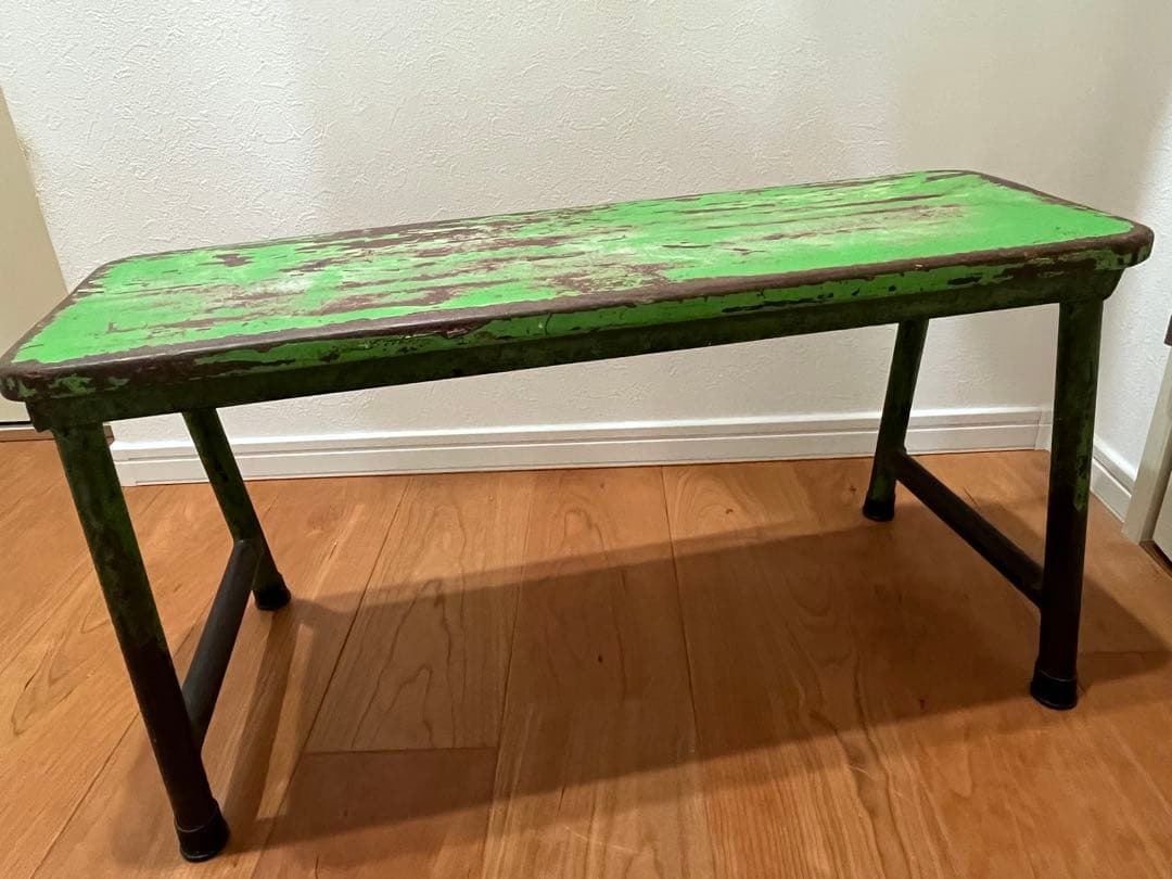 Ｍ*Ｋ様 古道具　シャビー　ベンチ スツール テーブル　レトロ ヴィンテージ　グ
