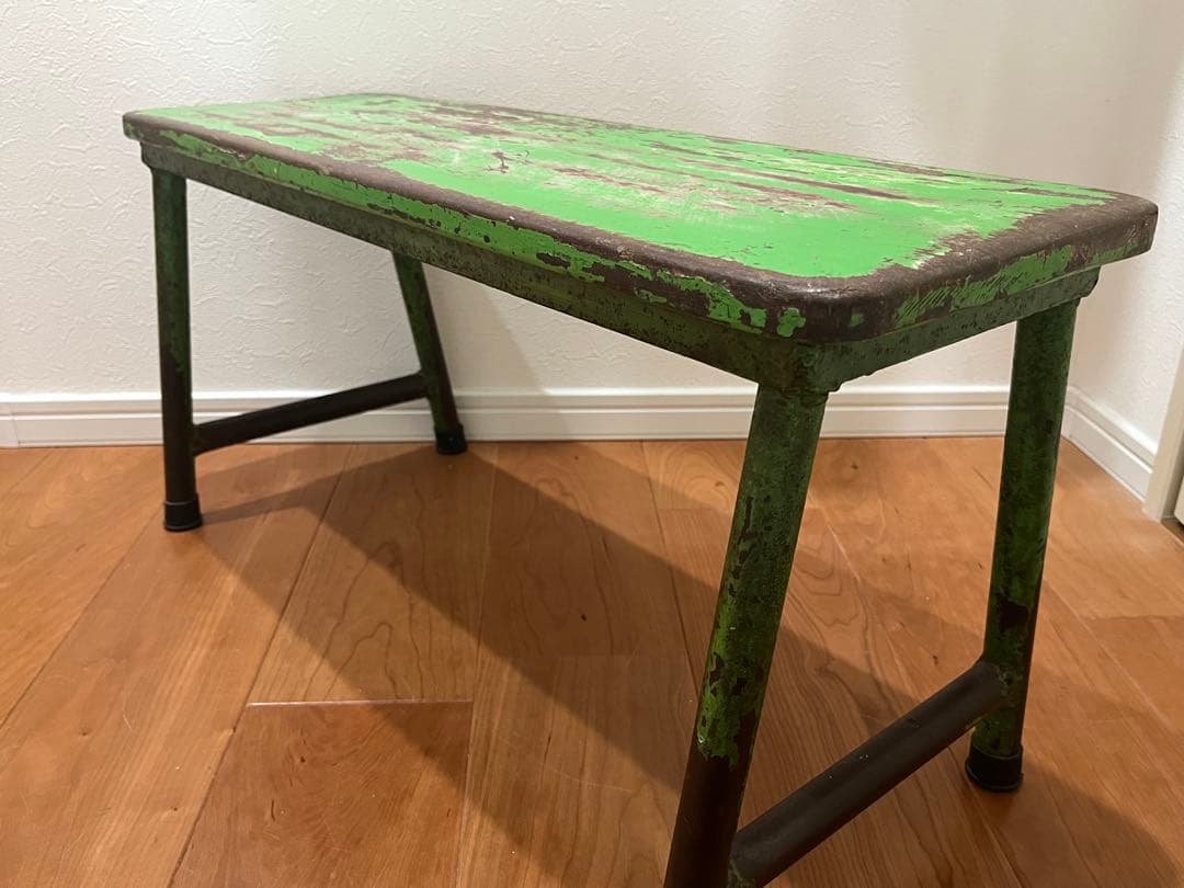 Ｍ*Ｋ様 古道具　シャビー　ベンチ スツール テーブル　レトロ ヴィンテージ　グ