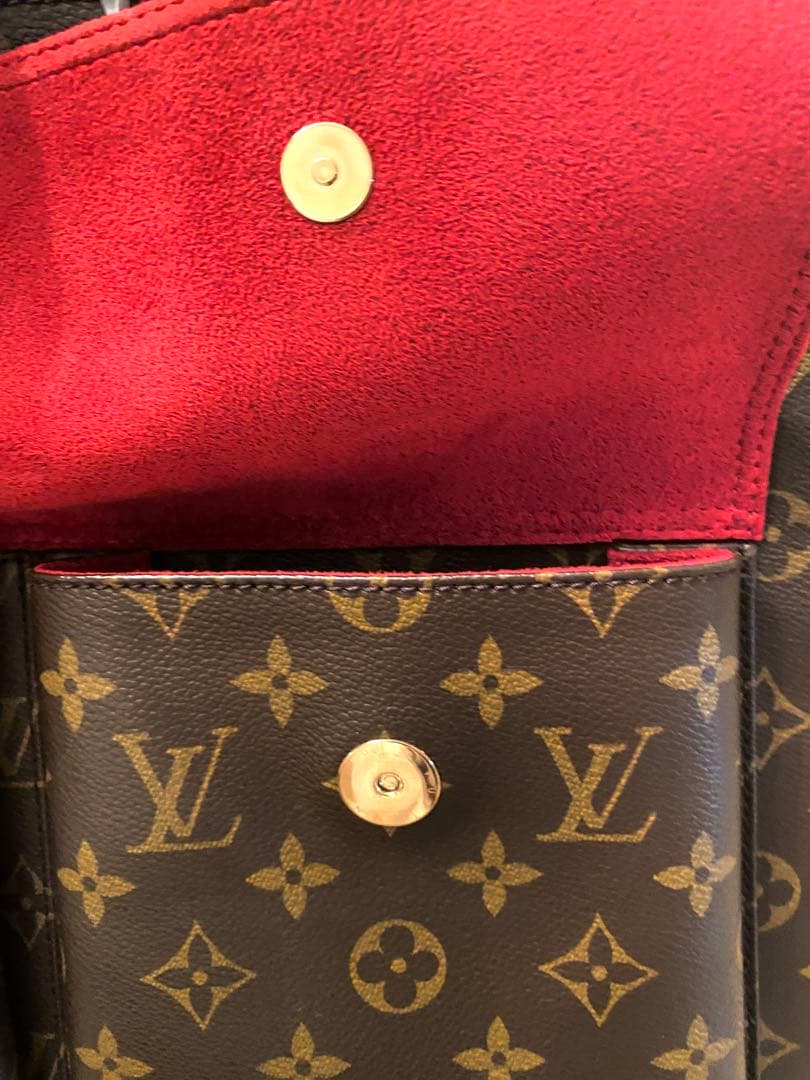 Louis Vuitton ブラウンレザートートバッグ