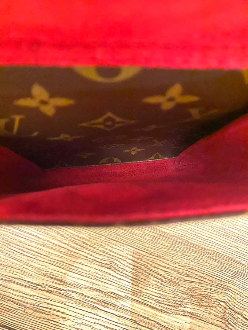 Louis Vuitton ブラウンレザートートバッグ