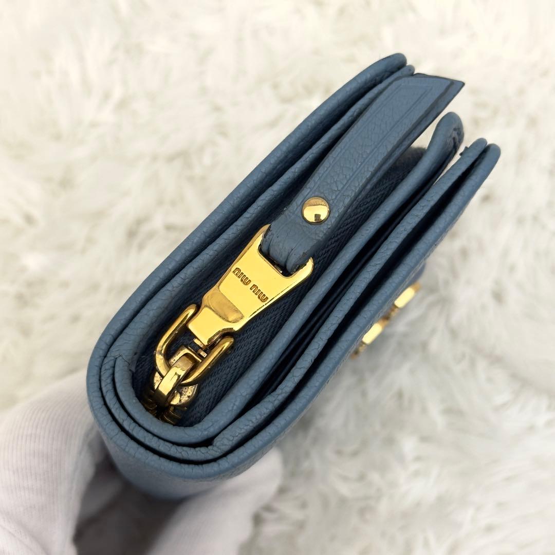 美品⭐️現行 RFID内蔵 MIUMIU ミュウミュウ 財布 マドラス ICチップ