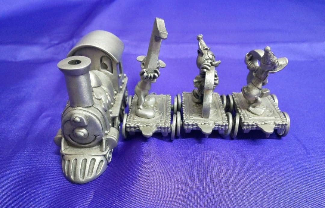 ディズニー ハドソン ピューター 真鍮製 ミッキー&フレンズ 列車