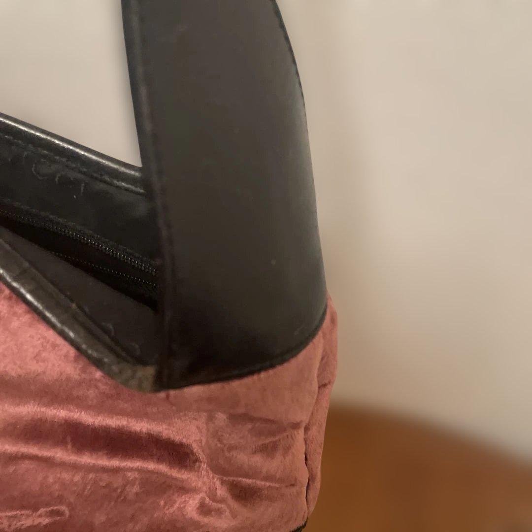 レア 希少 GUCCI グッチ ジャッキーバッグ バッグ ピンク ベロア レザー