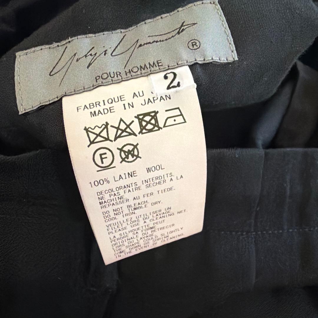 yohji yamamoto poor homme バルーンパンツ　ウールギャバ