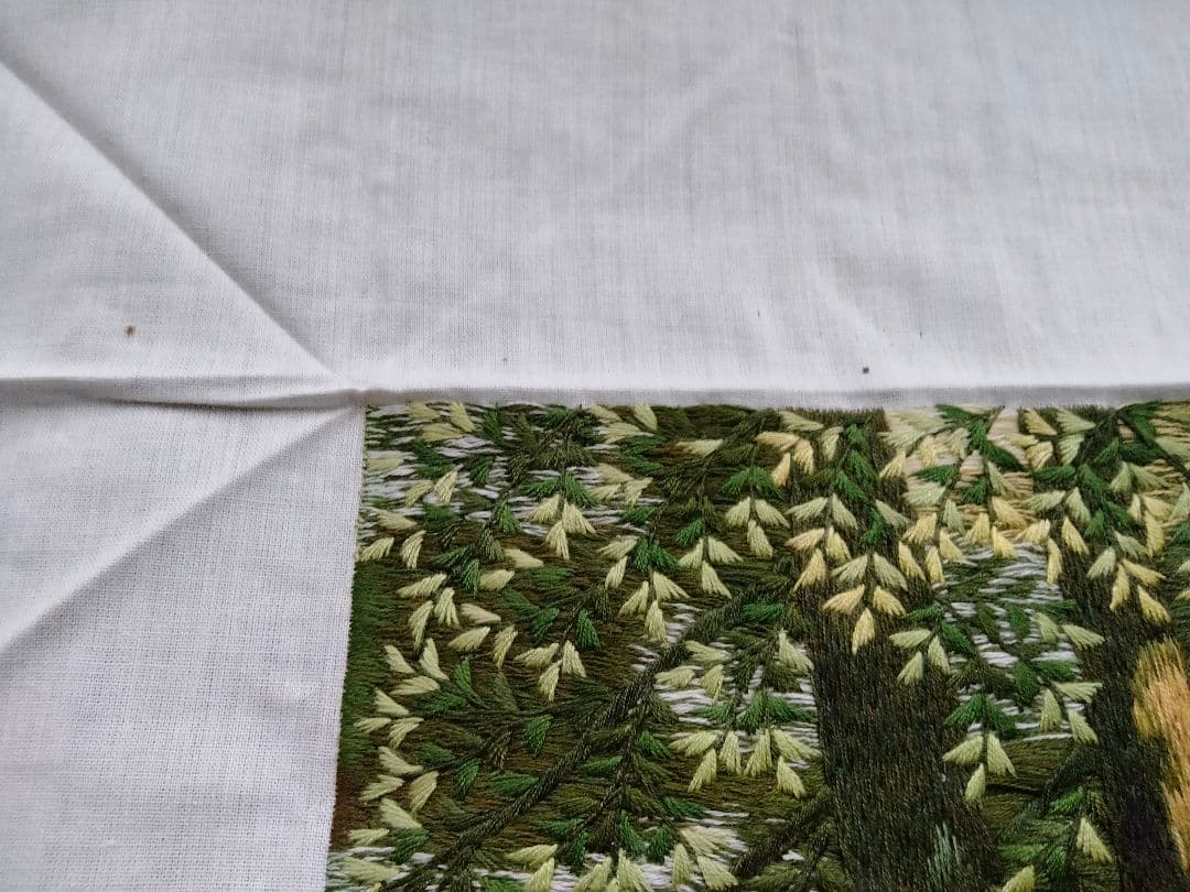 刺繍　絵　ゴルフ