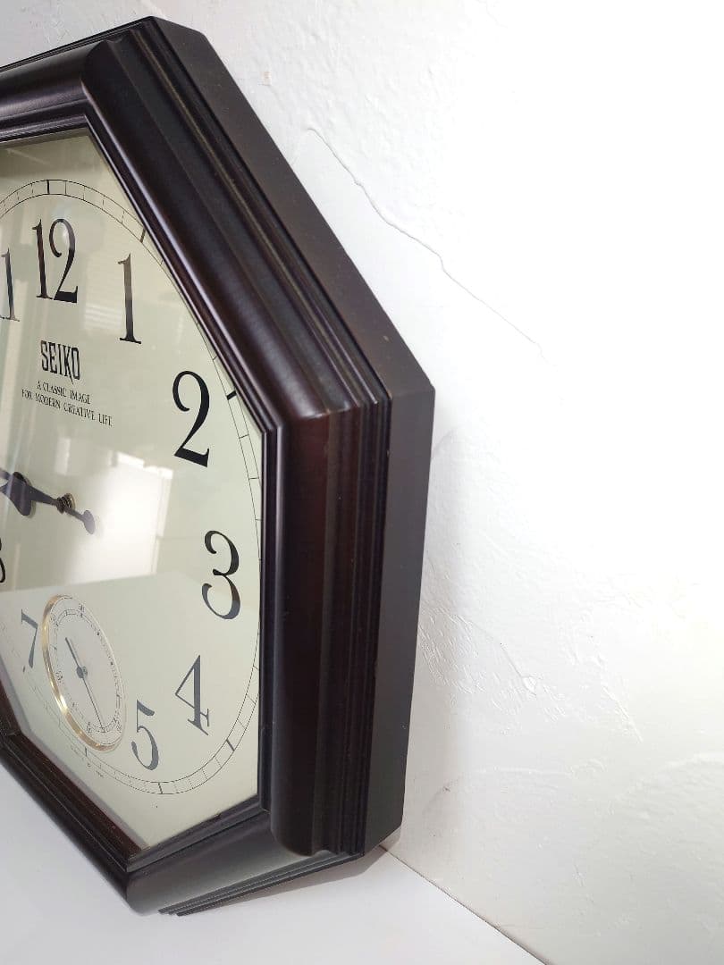 【特大】SEIKO セイコー 壁掛け時計 QUARTZ JAPAN KS421B