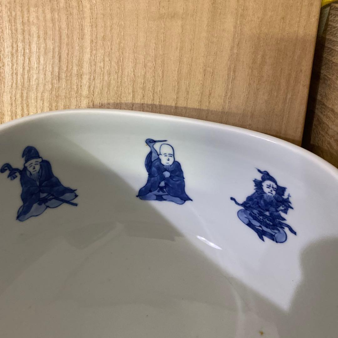 加藤利昇　染付　俵水指　茶道具