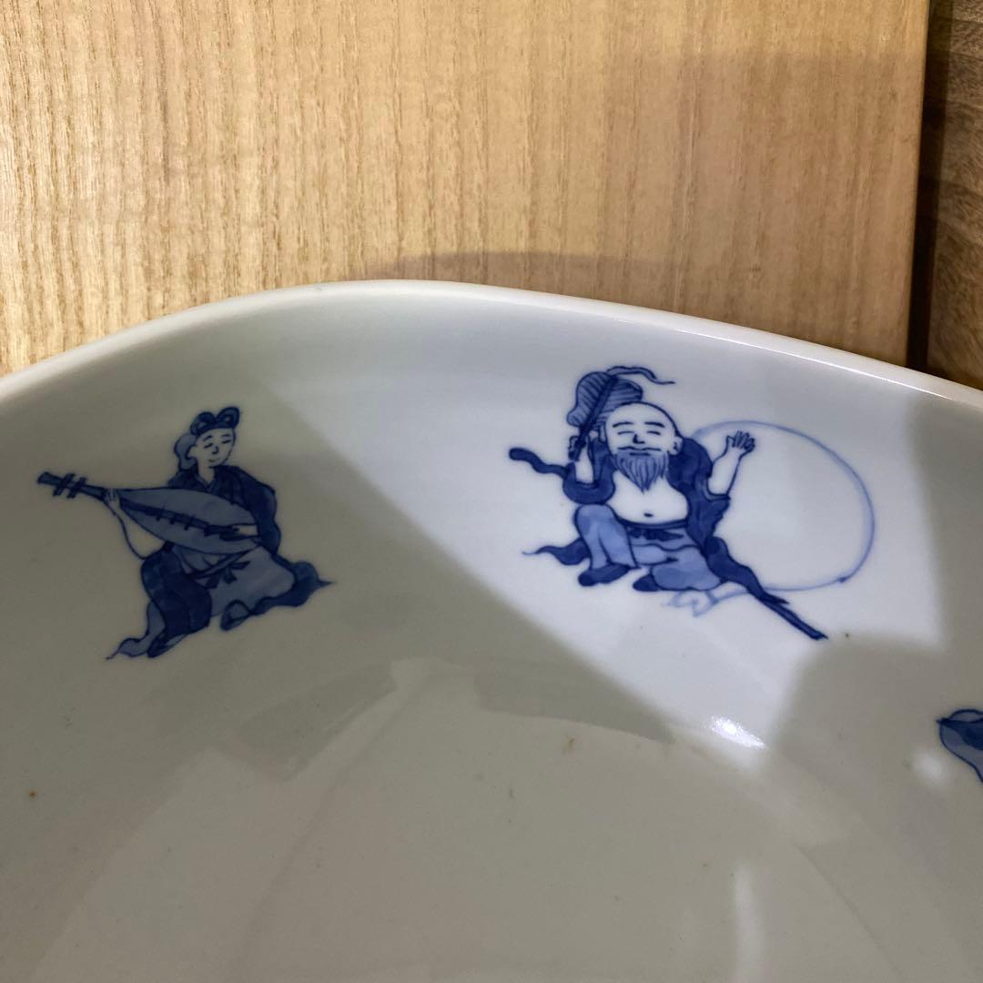 加藤利昇　染付　俵水指　茶道具