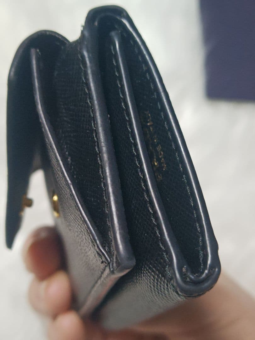 【PRADA 】ブラック 三つ折り財布