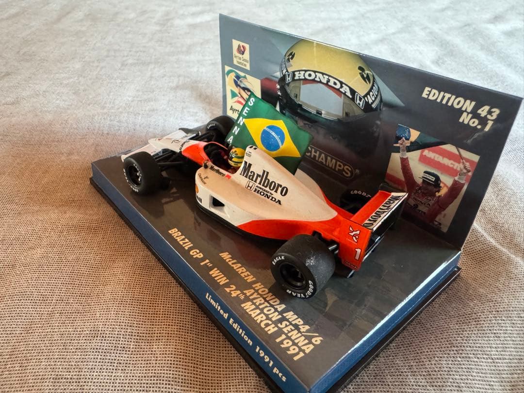 1/43 マクラーレン MP4/6 A.セナブラジルGP