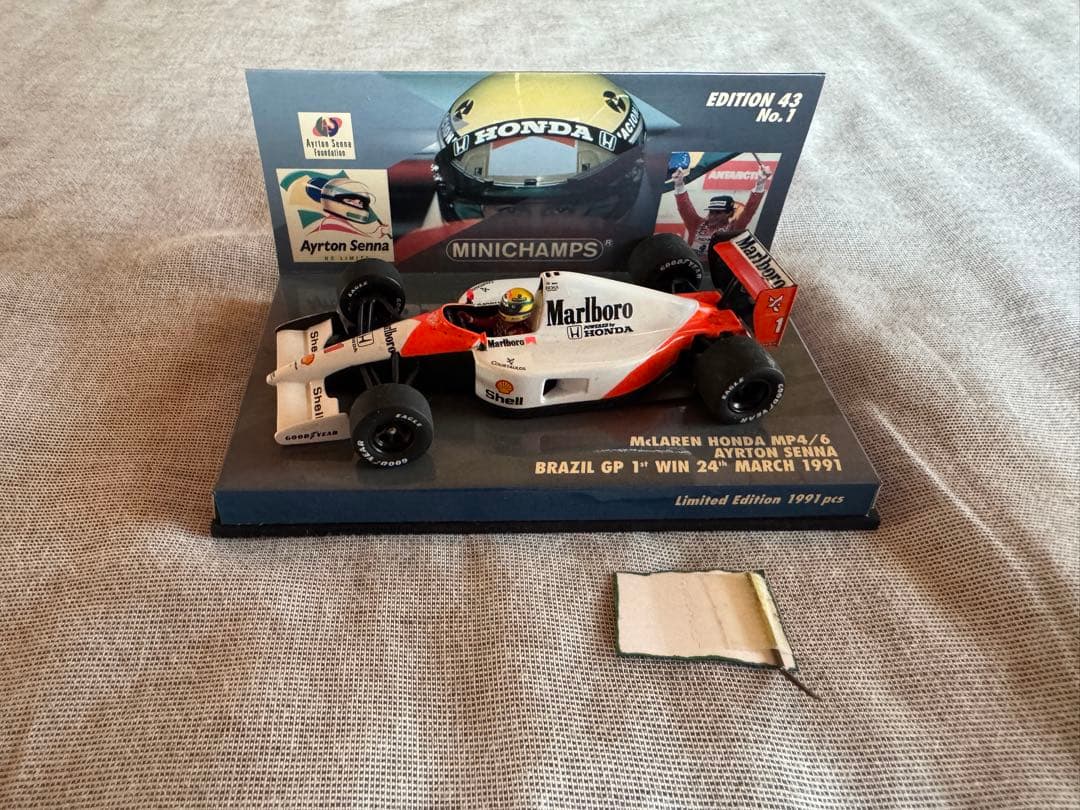1/43 マクラーレン MP4/6 A.セナブラジルGP
