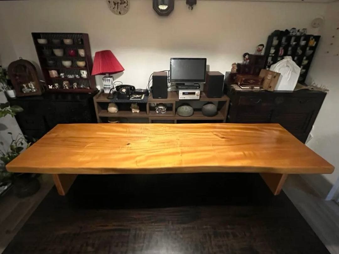 桜の木製の座卓（テーブル）