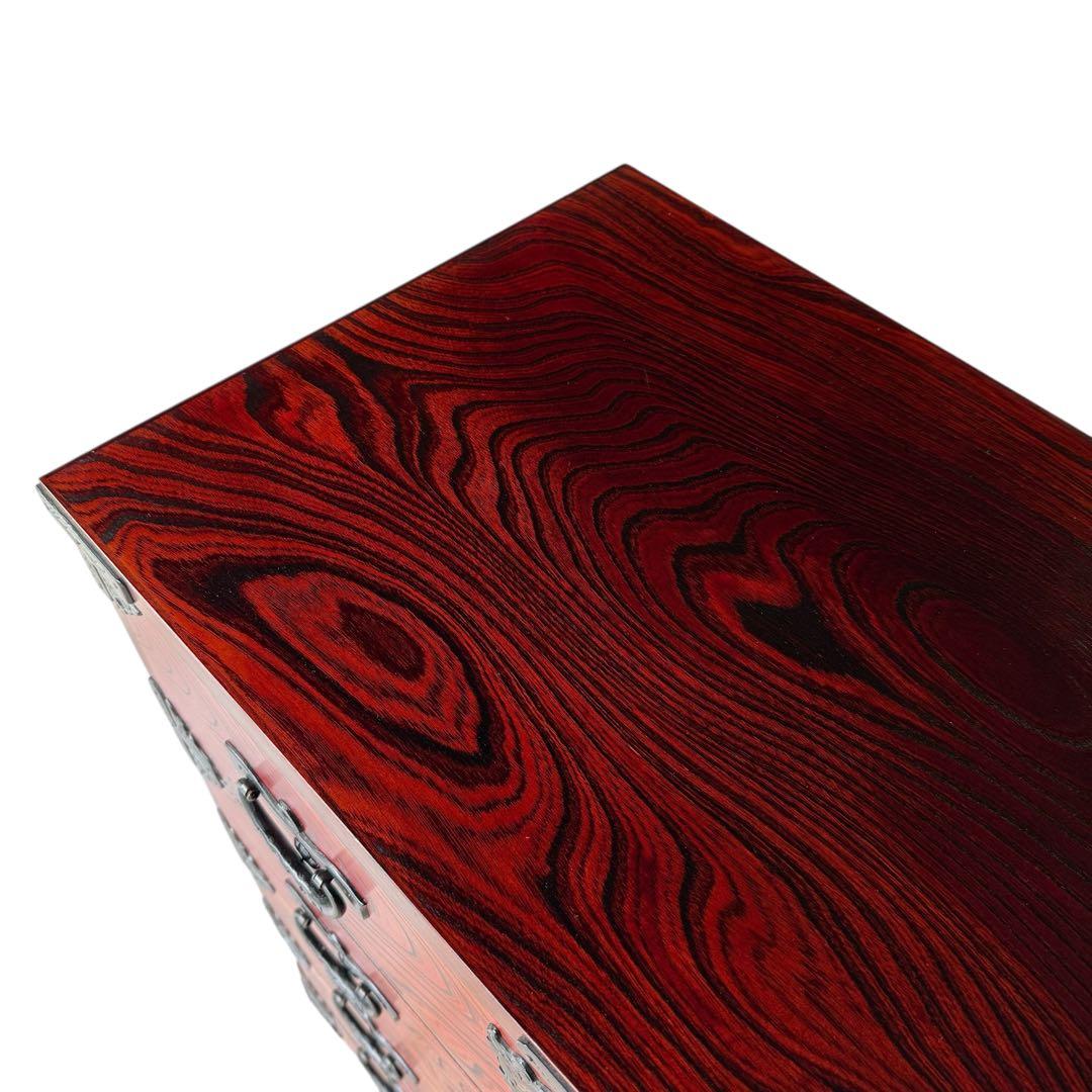 HR836 岩谷堂箪笥　4段4杯　鍵付き 南部鉄器　漆塗り最高級