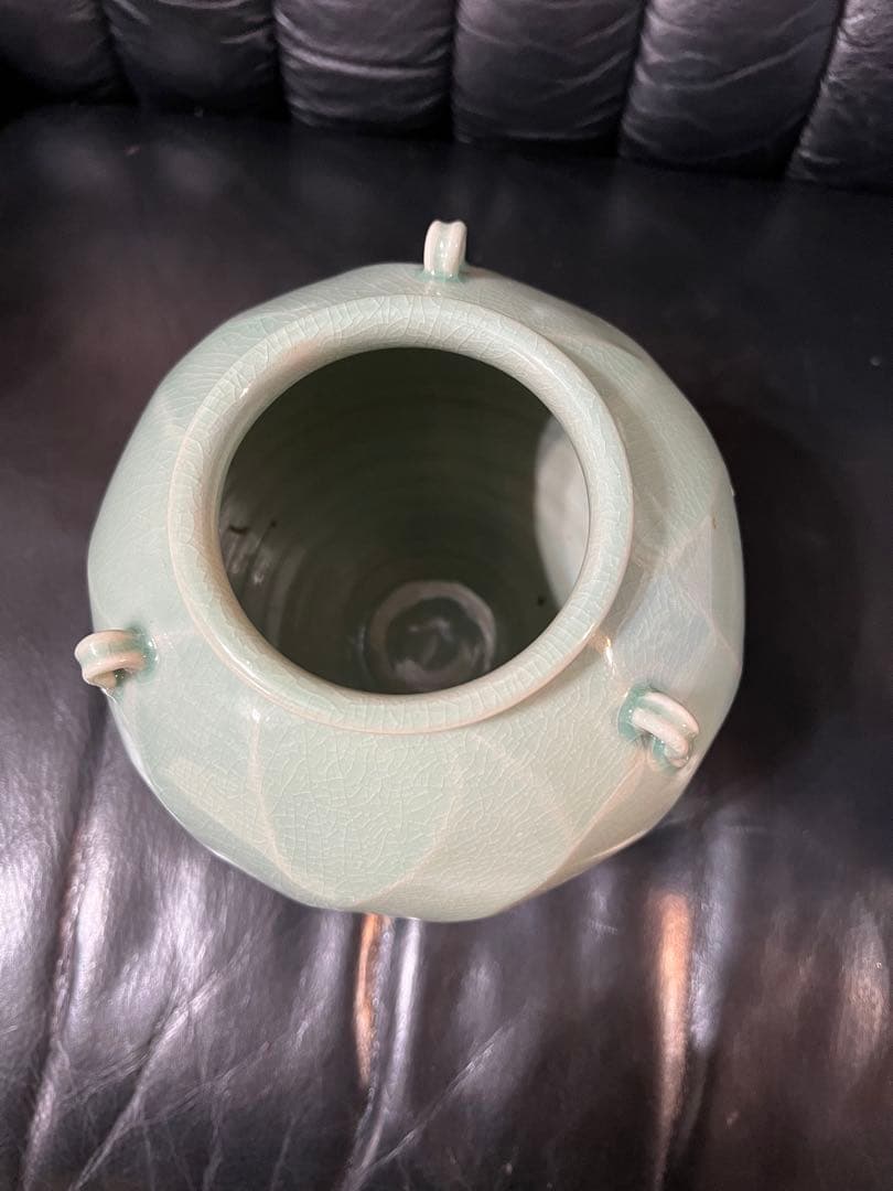 韓国人間国宝 申相浩 作高麗青磁 花瓶