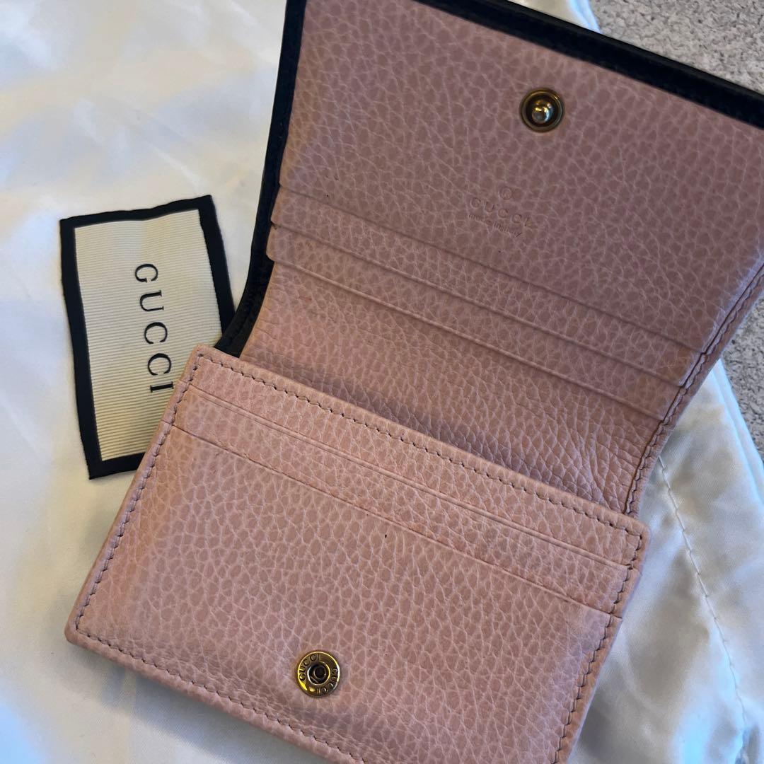 GUCCI グッチ GGマーモント リボン 二つ折り