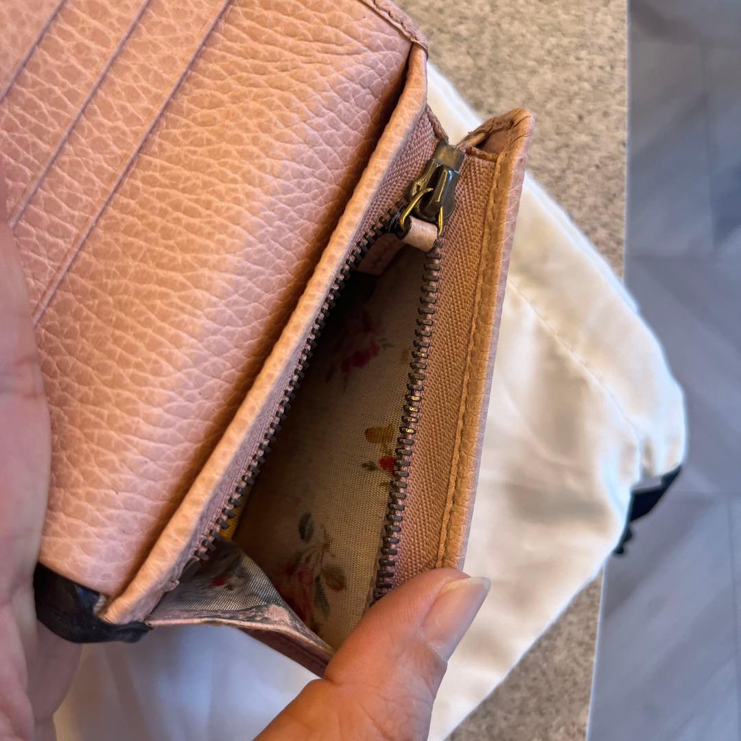 GUCCI グッチ GGマーモント リボン 二つ折り