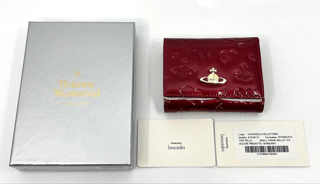 【新品・未使用】Vivienne Westwood 三つ折り財布 レッド