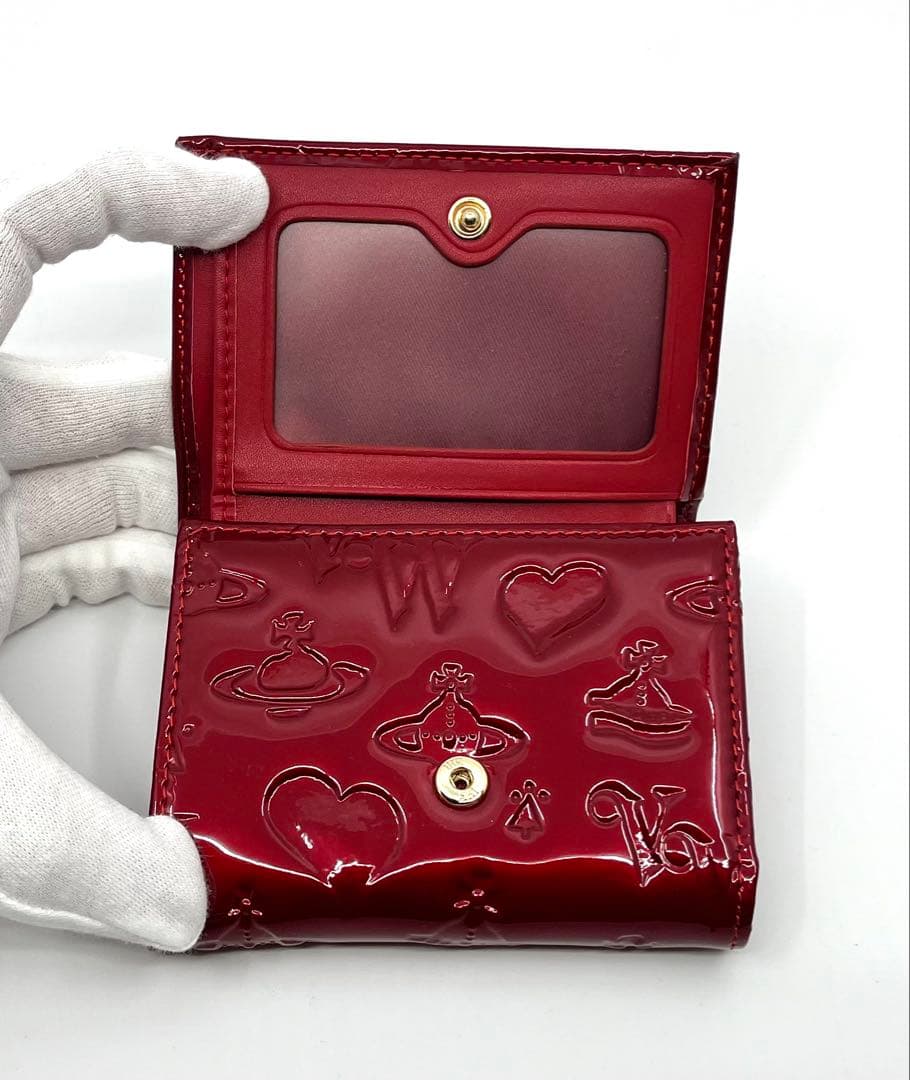【新品・未使用】Vivienne Westwood 三つ折り財布 レッド