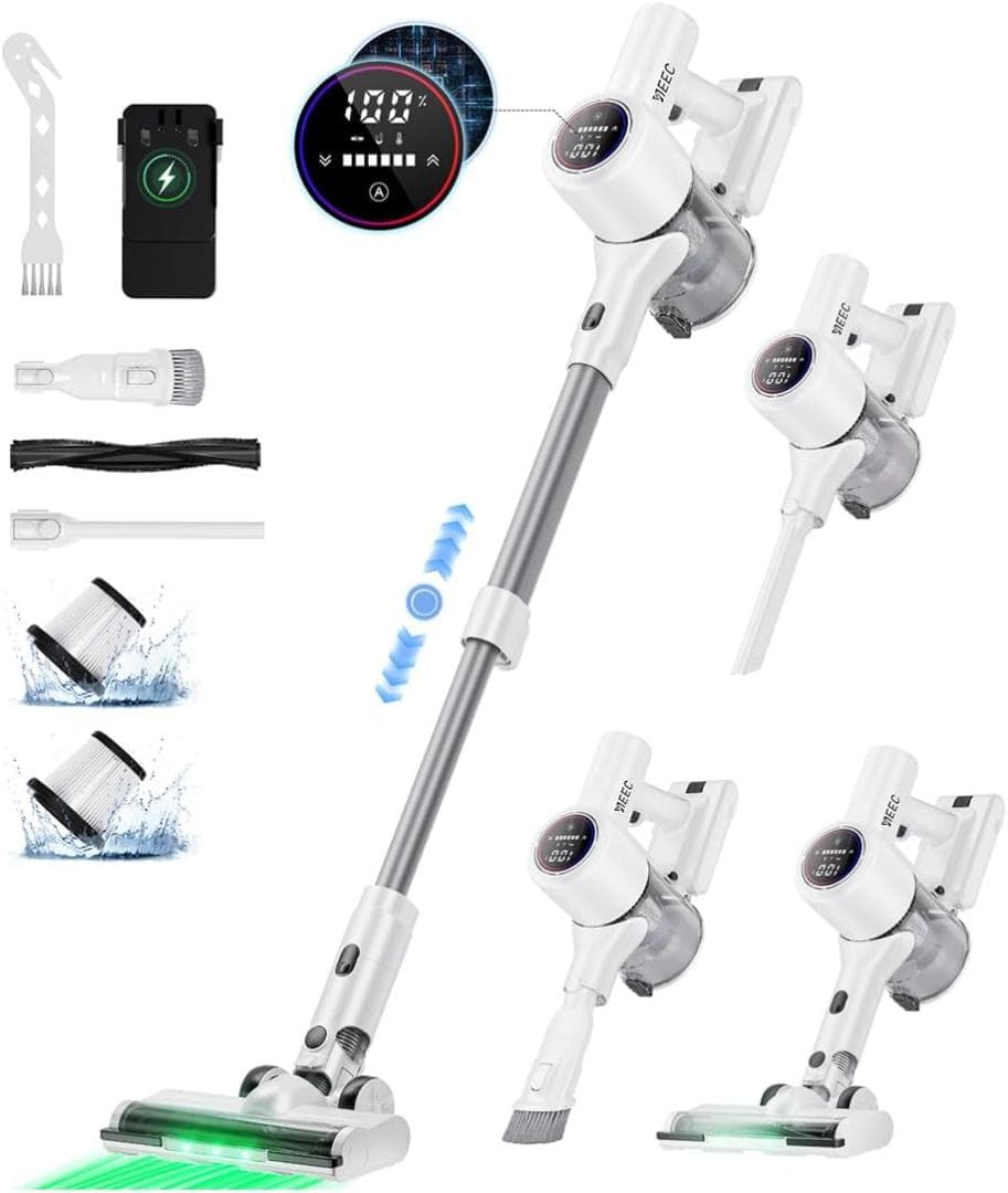 掃除機 コードレス 軽量 58自立式 充電スタンド サイクロン コードレス掃除機