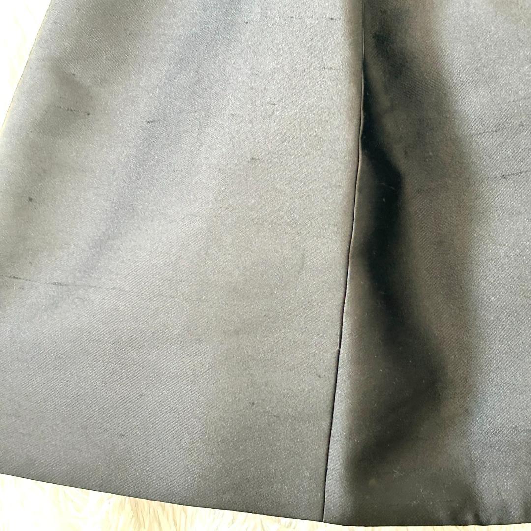 ルイヴィトン　現行　スカート　フレア　黒　シルク混　３８　M　レディース