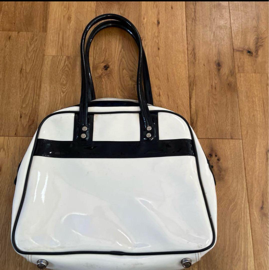 90s adidas エナメルバッグ