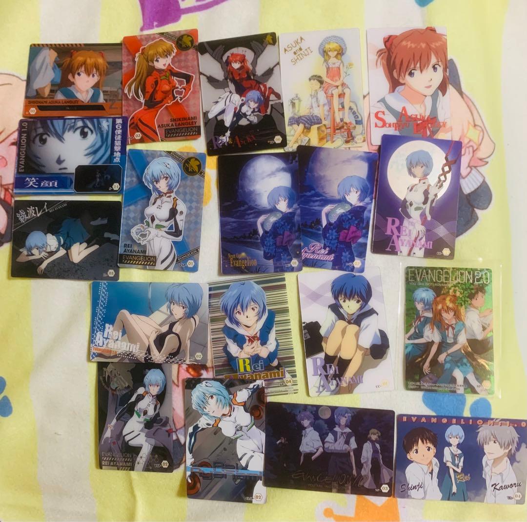 新世紀エヴァンゲリオン トレーディングカード　綾波レイ 惣流・アスカ・ラングレー