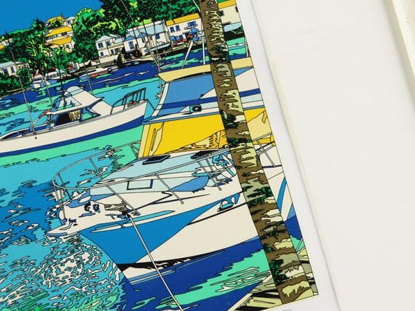 Y2370-1 鈴木英人【太陽物語】シルクスクリーン 直筆サイン AP版　ma