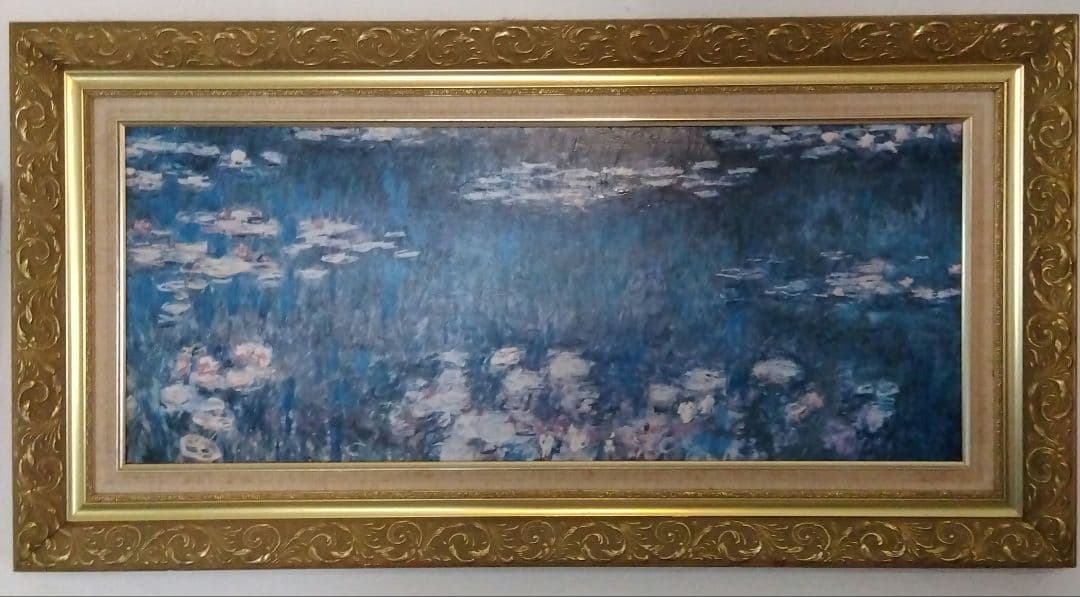 モネ　睡蓮　大判複製画　91✕47cm