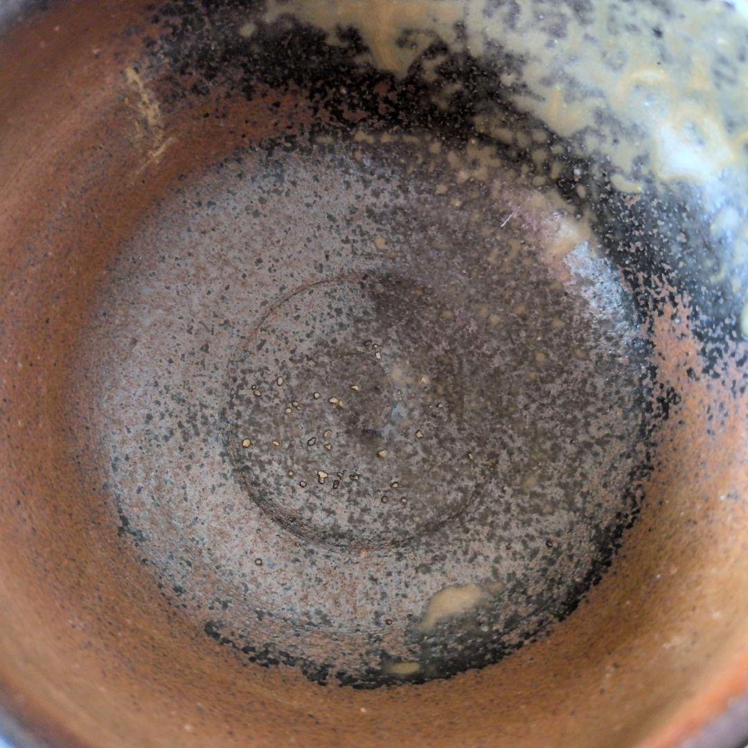 【名工・小西陶古】備前焼 抹茶茶碗 茶盌 共箱　　ｂ0121