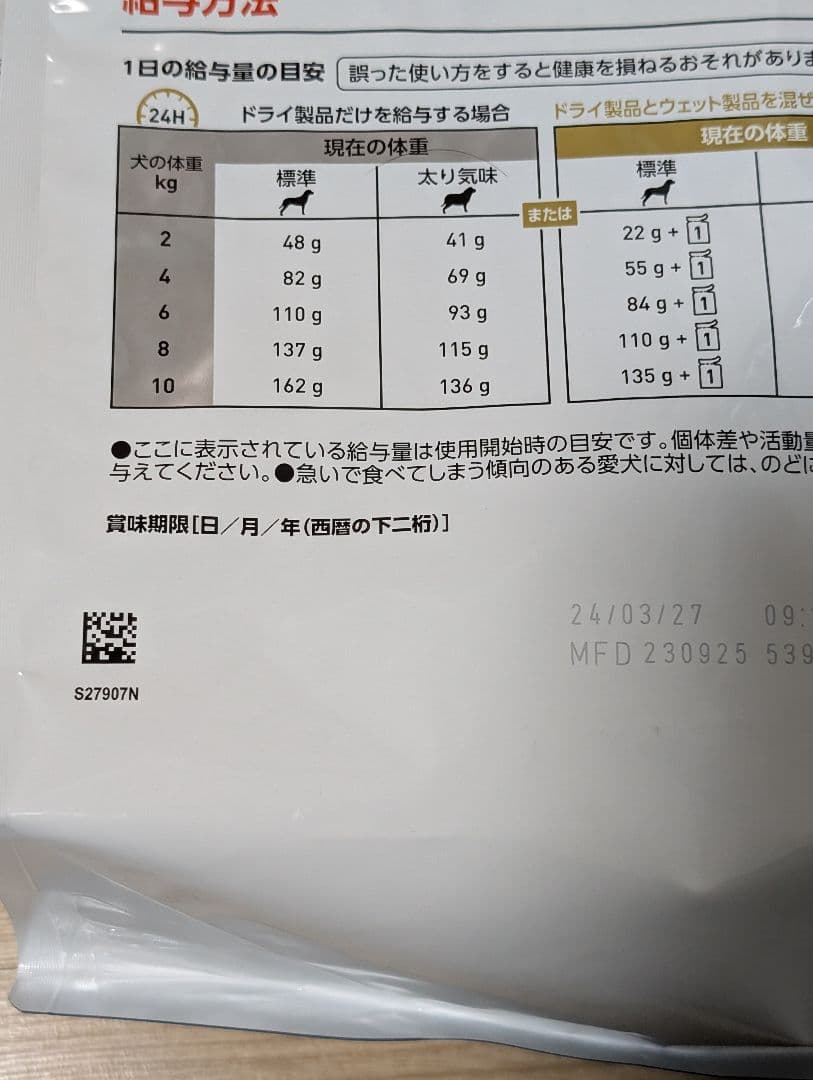  CANIN ユリナリー　S/O ライト　犬用　3kg