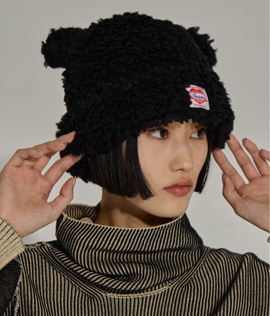 新品 タグ付き BASICKS ベイシックスBear Beanieベアビーニー