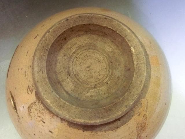 鉢■寿 古い平鉢 菓子器 黄瀬戸(江戸後期～明治期)古美術 時代物 骨董品■