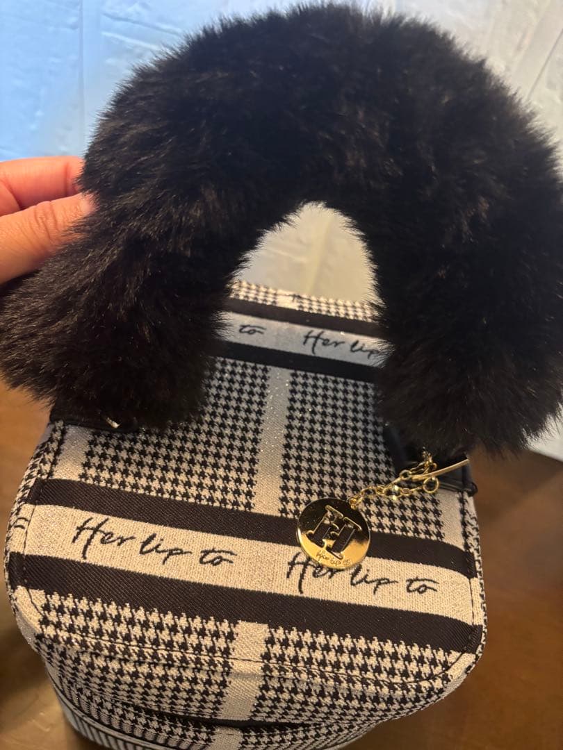 Herlipto HLT Jacquard Vanity Bag シルバー