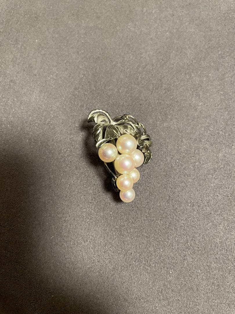 ミキモト　MIKIMOTO ぶどう　ブローチ　925【未使用】