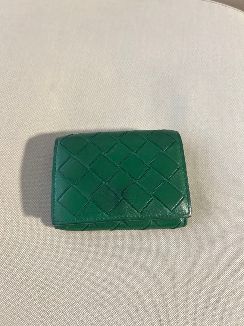 BOTTEGA VENETA折り財布 緑