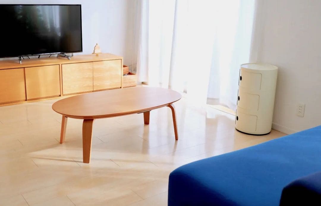 無印良品楕円形こたつ 電気式 リモコン付き