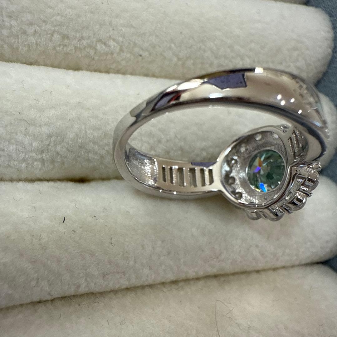 12号 2ct フルダイヤ ブルーサファイア ダイヤモンド ハーフエタニティ