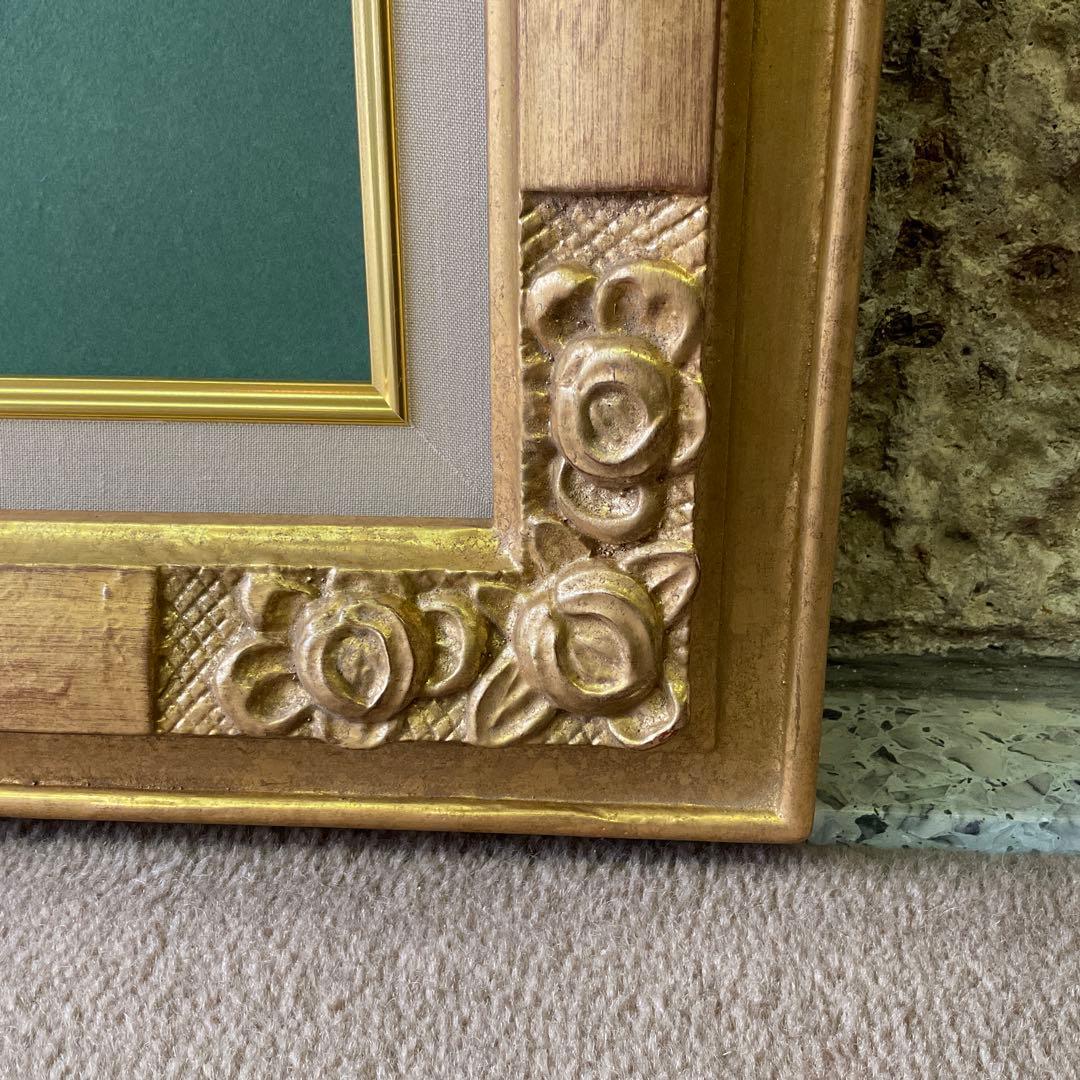 ゴールドフレーム　クラシック　アンティーク　油彩額縁　F10 ガラスなし