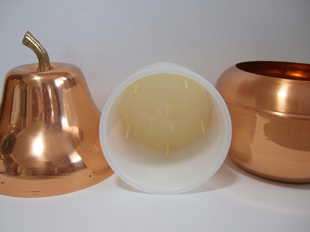 【 ポルトガル製 】洋ナシ型 銅製 アイスペール ヴィンテージ