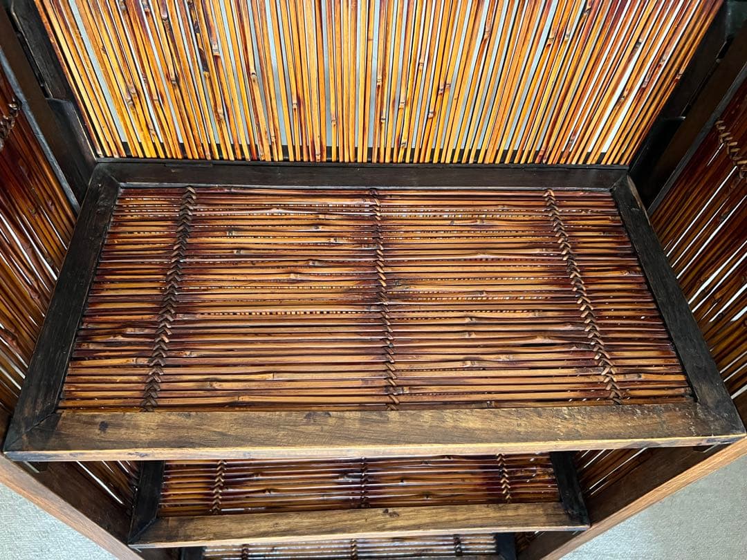 アジアンスタイル 竹製シェルフ 3段 ① バリ インドネシア